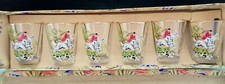 1960s Vintage 6 Shot Glasses