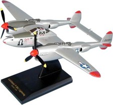 USAF Lockheed P-38J Lightning Marge Desk Top Display WW2 Model 1/40 SC Airplane