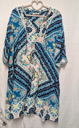 Next blue floral - blue, tunic