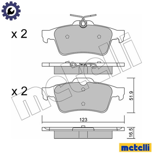 Brake pad set - pad, disc