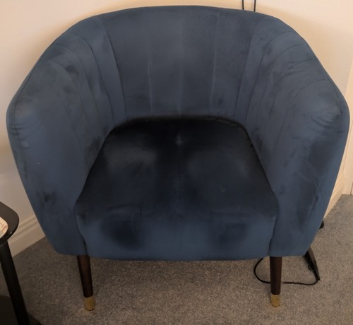 Dfs cocktail chair royal blue - chair,