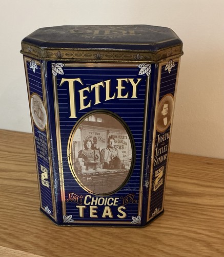 Vintage tetley tea tin few - vintage,