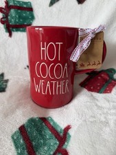 Rae Dunn Tall Red White Hot