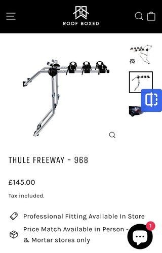Thule 968 freeway bike - 968, rear