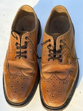 Loake 1880 Calf Leather Chester Country Brogues- Warm Tan- UK 8.5 (EU 43 / US 9)