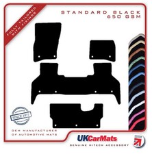 Fits Land Rover Defender L663 130 8 Seater 2020 on Hitech Black Fitted Car Mats