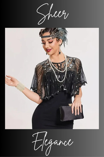 Black silver short - short, 1920s