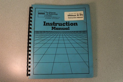 Hurco instruction manual - hurco,