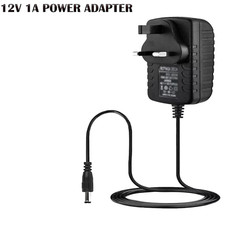 AC/DC 12V 1A 1000mA 100-240V AC 50/60Hz UK POWER SUPPLY ADAPTER CHARGER MAINS UK