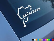 NEVERBEEN CAR STICKERS FUNNY