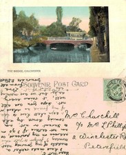 Vintage postcard the bridge - postcard,