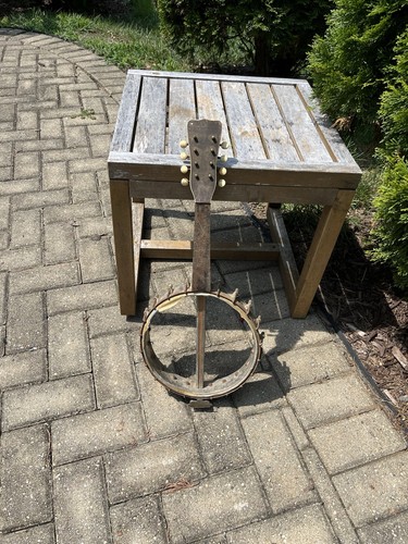 Vintage antique string banjo - vintage,