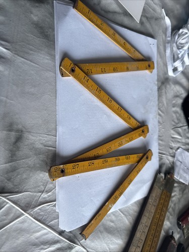 Antique wooden ruler - wooden, measuring