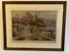 Framed Print Landscape Shooting Pheasants & Gun Dogs- A (Aiden) Lassell Ripley