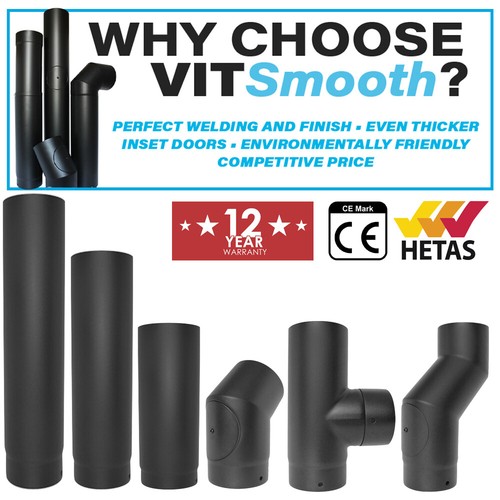 Inch matt black - black, pipe