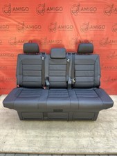 Bench rear triple seat VW T5 T6 titan black leather Multivan Caravelle