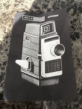 Old BELL & HOWELL Autoset Electric Eye 8 mm Cine Camera Advertising Flyer 1960’s