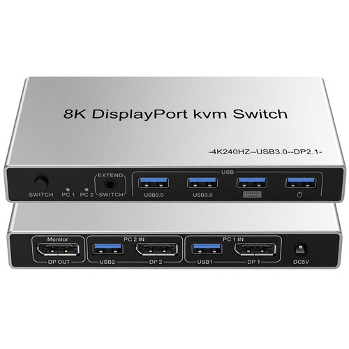 Displayport kvm switch 2 - displayport,