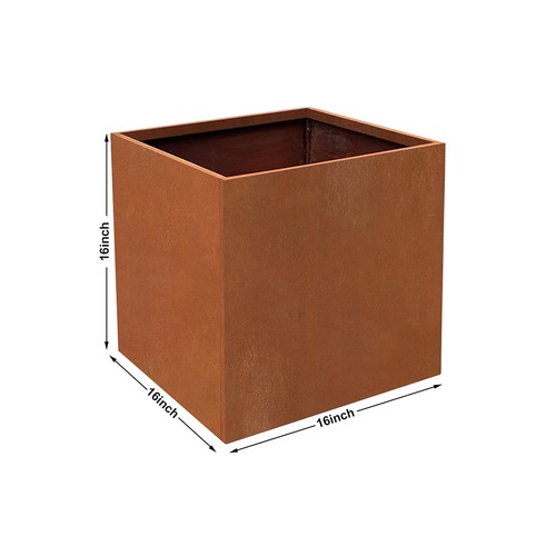 Corten steel planters - corten,