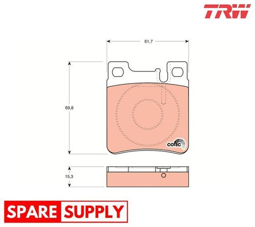 Brake pad set - brake,