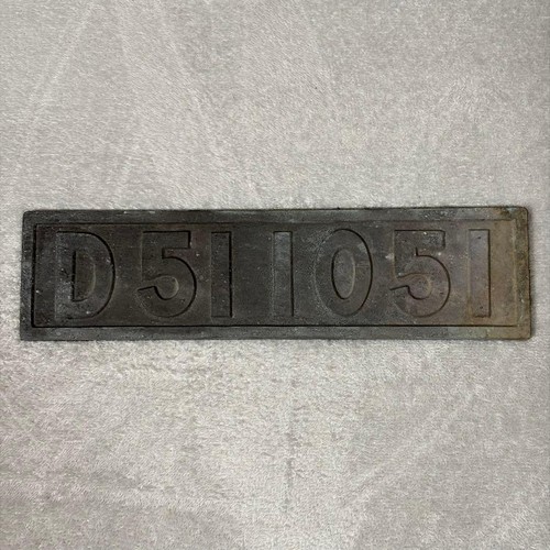 D51 1051 plate railway