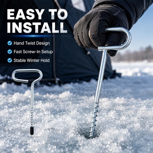 Metal ice screw anchor - screw,
