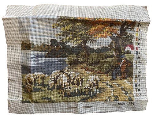 Vintage needlepoint tapestry - needlepoint,