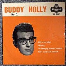 BUDDY HOLLY. " BUDDY HOLLY No.2 " 7" VINYL EP. UK 1960. BRUNSWICK LABEL 