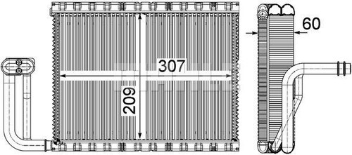 Mahle 104 000p evaporator - ae,