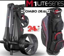 MOTOCADDY M1 NEW ELECTRIC GOLF TROLLEY 2025 & MATCHING LITE SERIES CART BAG DEAL