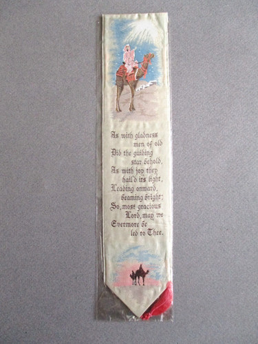 Cash silk bookmark christmas - silk,