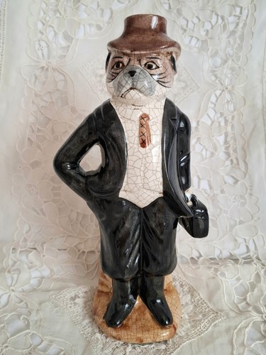 Vgt porcelain bulldog figurine - vgt,