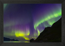 Magical northern lights over - northern,