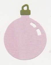 QuicKutz Christmas Bauble Card Making Cutting Die  2 x Die Set - 2"x 2" - 0985