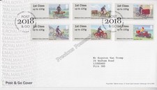 GB FDC 2018 POST & GO ROYAL