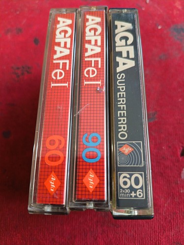 Agfa used blank - agfa, tapes