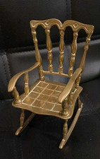 Vintage Brass Rocking Chair