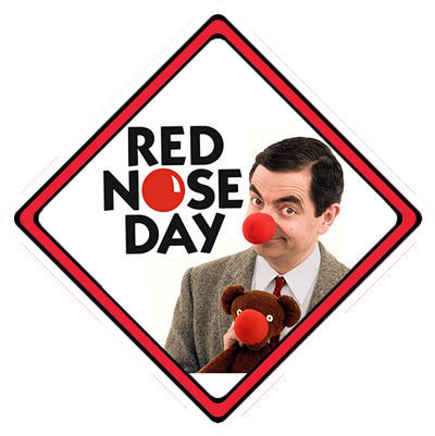 Bean red nose - red, car