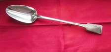 DUBLIN, IRELAND 1818 SOLID SILVER BASTING SPOON by RW OVER CB.