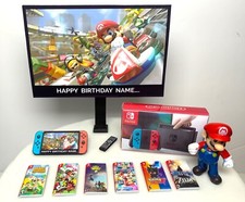 PERSONALISED Super Mario Nintendo Switch Cake Topper | Birthday Cake Topper
