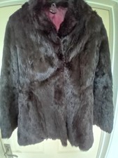 Short Black Coney Fur Jacket