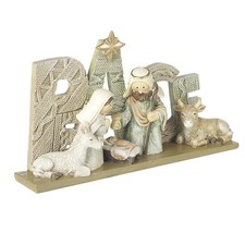 Peace nativity scene resin - peace,
