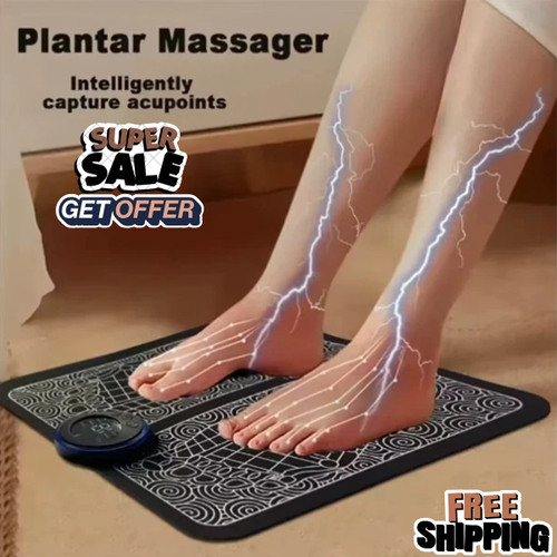 Electric ems foot massager pad - foot,