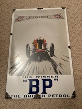 B P The Winner Enamel Sign