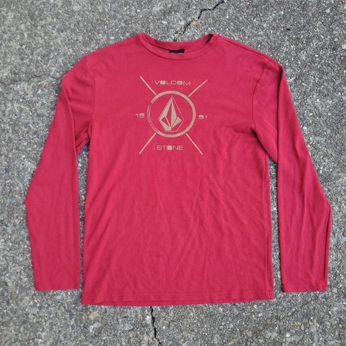 Volcom men red thermal shirt - volcom, men's