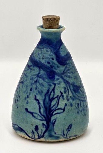 Studio pottery turquoise blue - pottery,