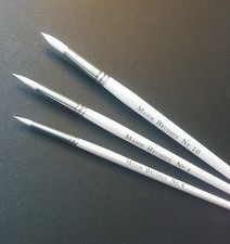 Art Brush Set of 3 Fine White