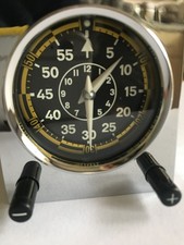 LAND ROVER DEFENDER PUMA TDCI WW2 AVIATION PILOT BOMBER REPLICA CLOCK IN CHROME