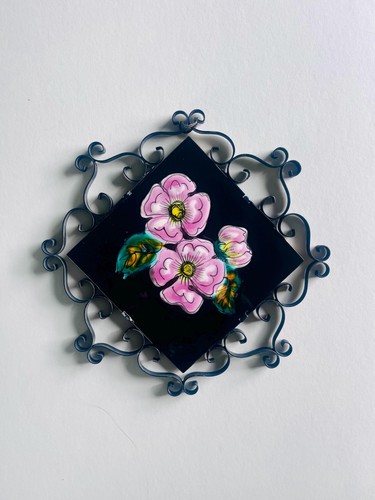 Vintage hand painted floral - vintage,