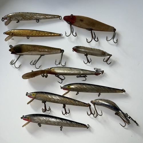 Lot vintage fishing - 10,